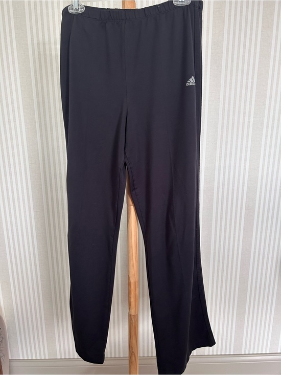 adidas Pants - Adidas Vintage 2003 Black Track Pants Wide Leg Tonal 3-Stripes Y2K Size Large
